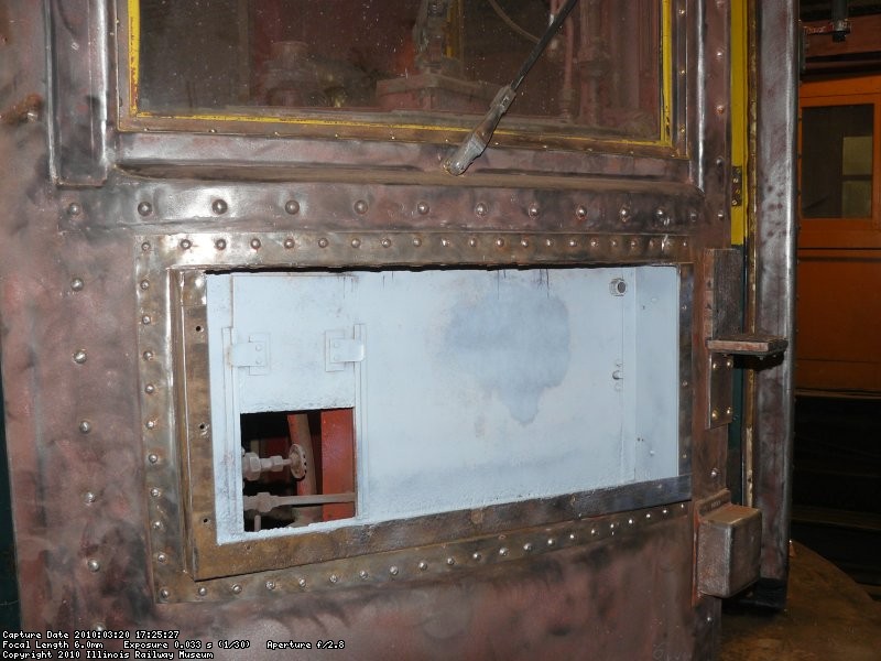 The roll sign box had rusted metal removed and the remainder cleaned and primed.