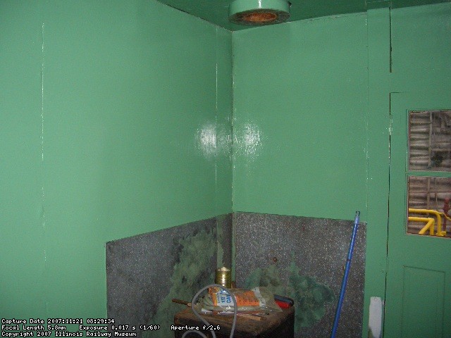 11.14.07 - THE INTERIOR HAS HAD ITS FINAL COLOR COAT OF PAINT APPLIED.