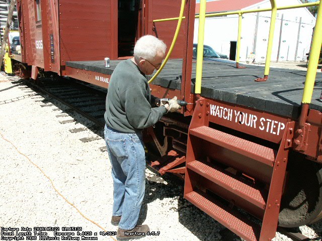 05.22.08 - DICK CUBBAGE DRILLS STEPS FOR FINAL ATTACHMENT.