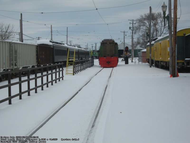 CB&Q 504 sitting on station track 1 after being wyed