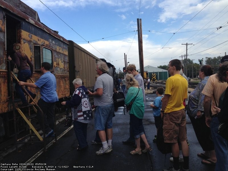 Long lines formed of people waiting to ride the X-5000 - Photo by Warren Newhauser