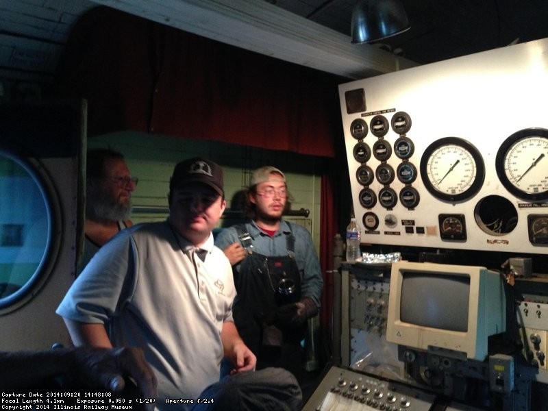 Chuck Trabert and Brian LaKemper inside the Dynamometer on Saturday - Photo by Warren Newhauser
