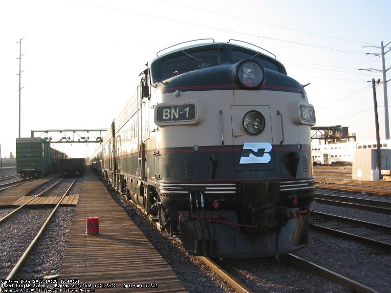 BN-1 and the rest of the movie trains at California Ave. Coach Yard.