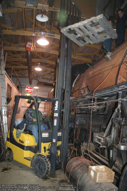 Removing top of the dome - The gently lower