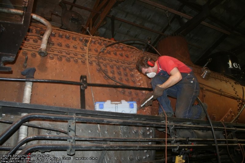 Brian needle chipping the firebox