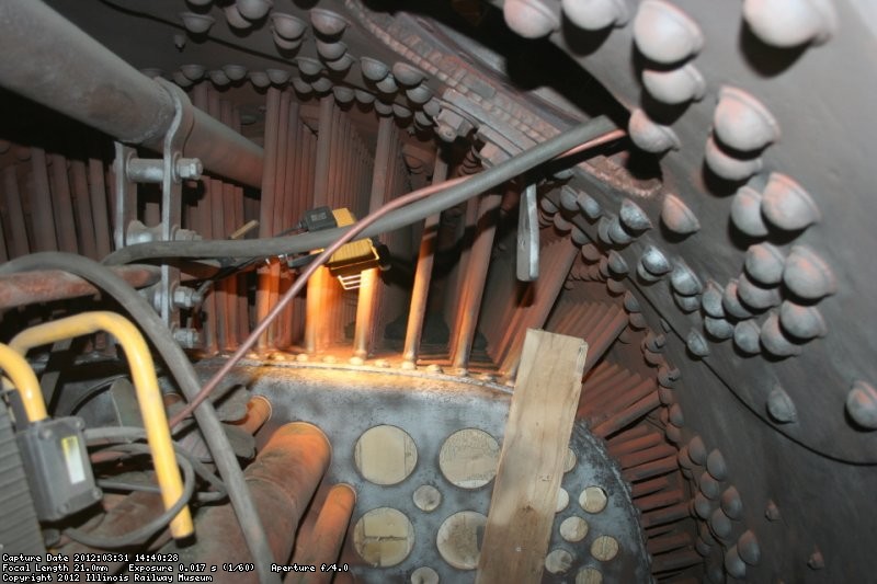 Fireman's side looking back to inner firebox