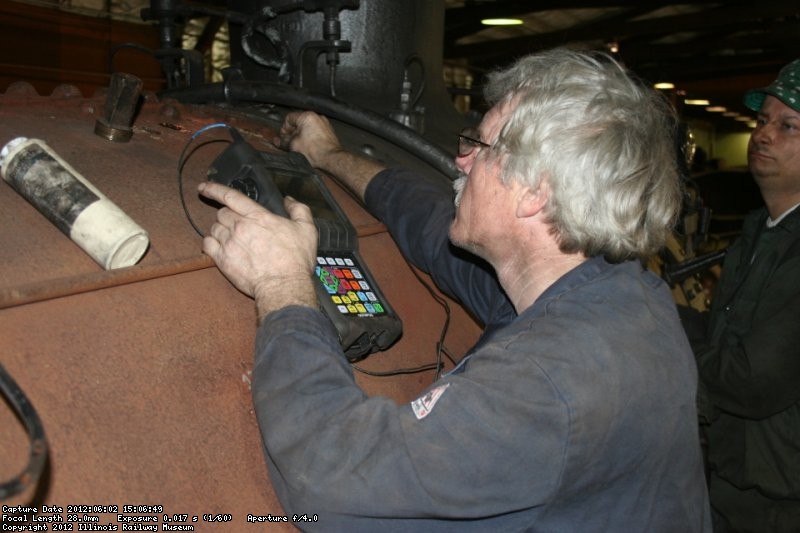 Easier work on the outside of the boiler shell