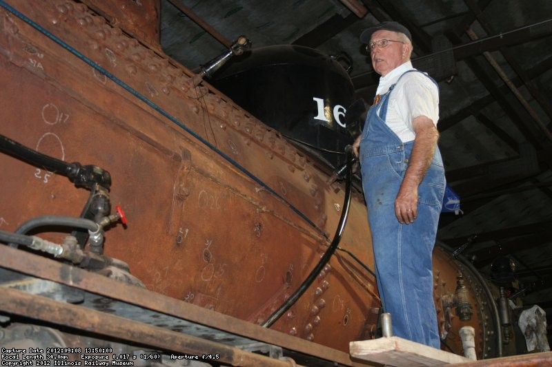 Ed works on the new lubricator piping