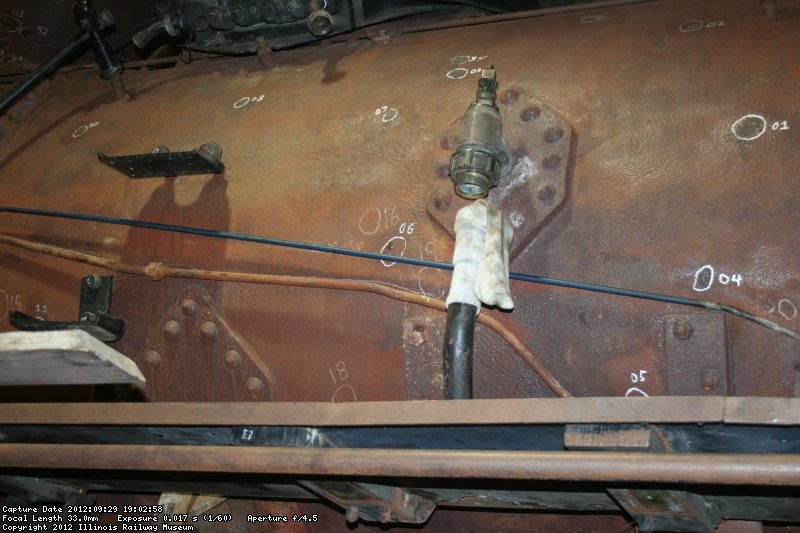 New pipework in place along the boiler