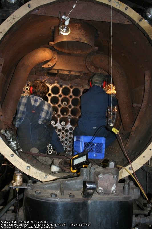 Brian and Eric grind tubes to length