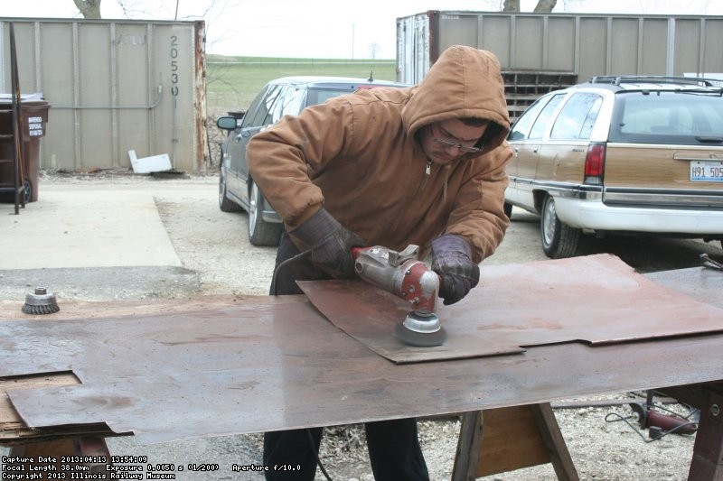 Brian cleaning cladding sheets