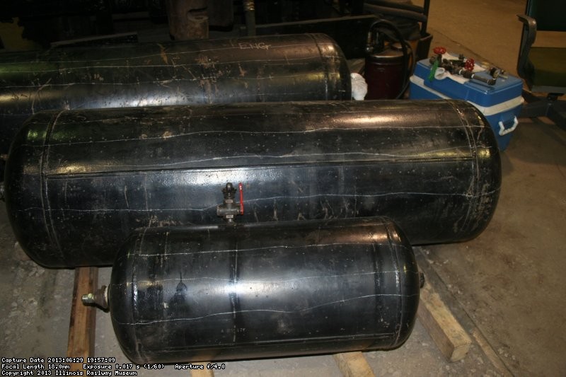 Air tanks reading for testing