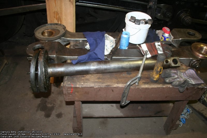 Reverser piston being refurbished