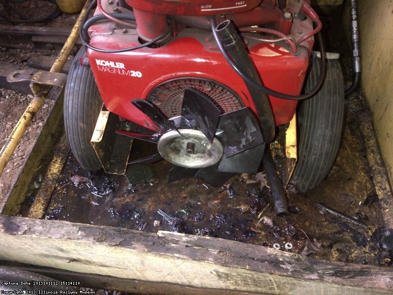 New fan blades installed..... backwards.  We removed and re installed them correctly after this photo. 
