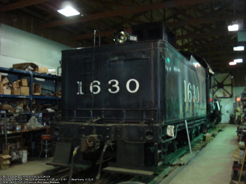 1630 in the shop; at the time of the photo they had her full of water checking for any leaks from welding