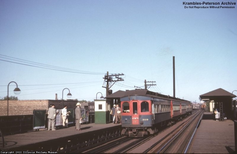 CA&E 319 at Kedzie, 1953 - William C. Janssen photo
