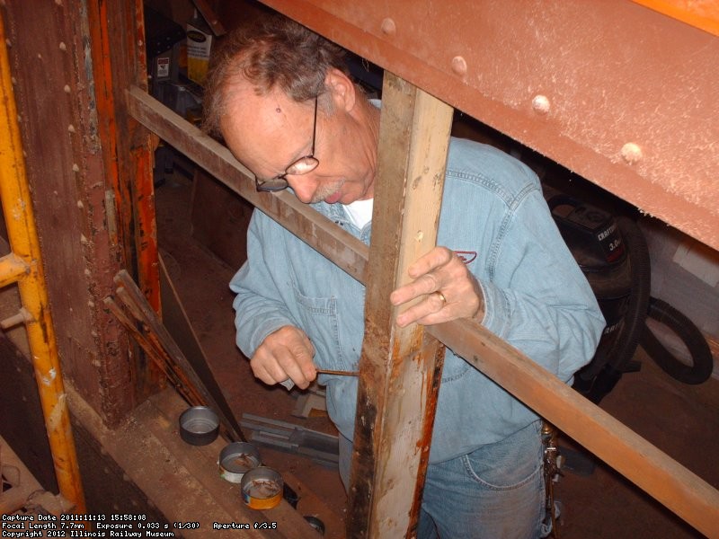 Norm Krental Working on the Window Openings