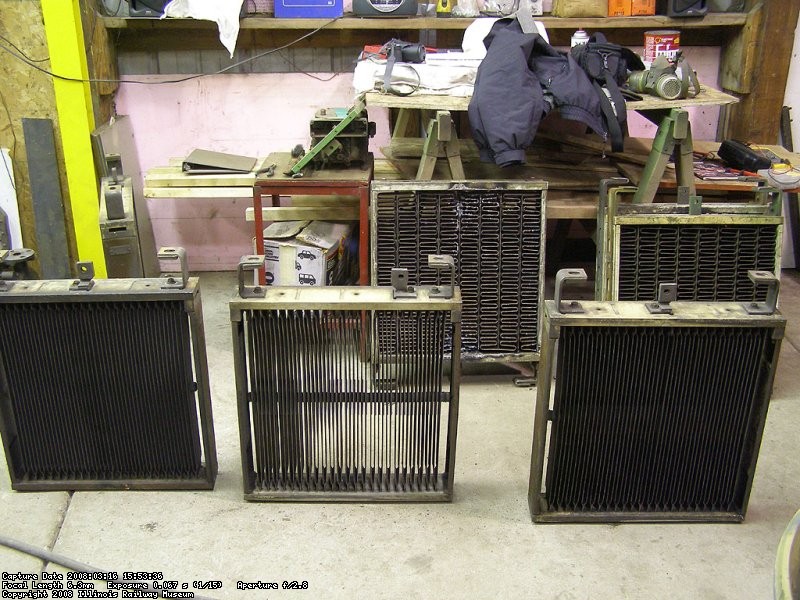 BN 5383 burned up some dynamic brake grids in 2007. The bad ones (the ones that look melted) were replaced with spares.