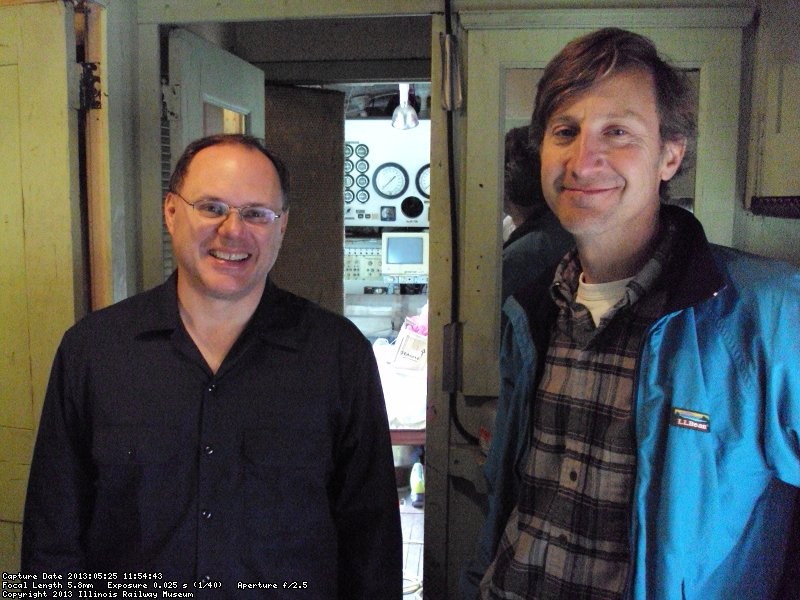 Warren Newhauser and Larry Kuehn pause for a smile