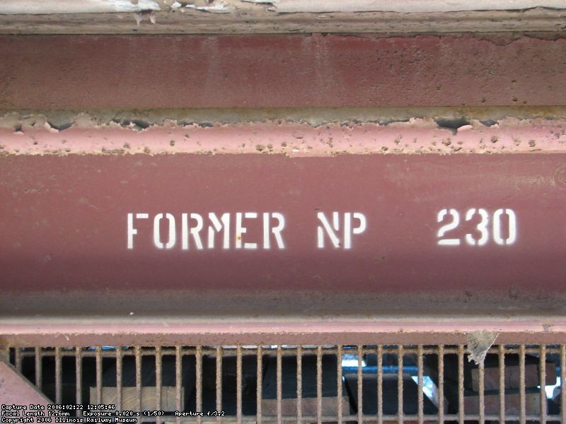 NP 230 Baggage ID stencil 