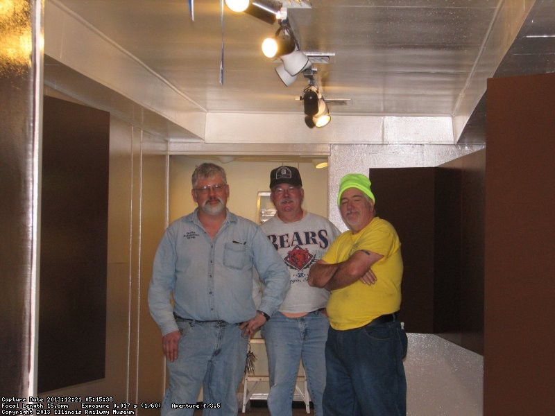 Mike Baksic, Kevin Kriebs, and Mark Gellman in the 2nd Exhibit Car