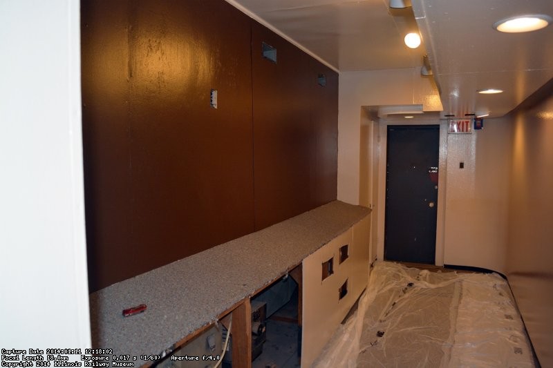 The rear portion painting has been completed - looking toward the rear. 