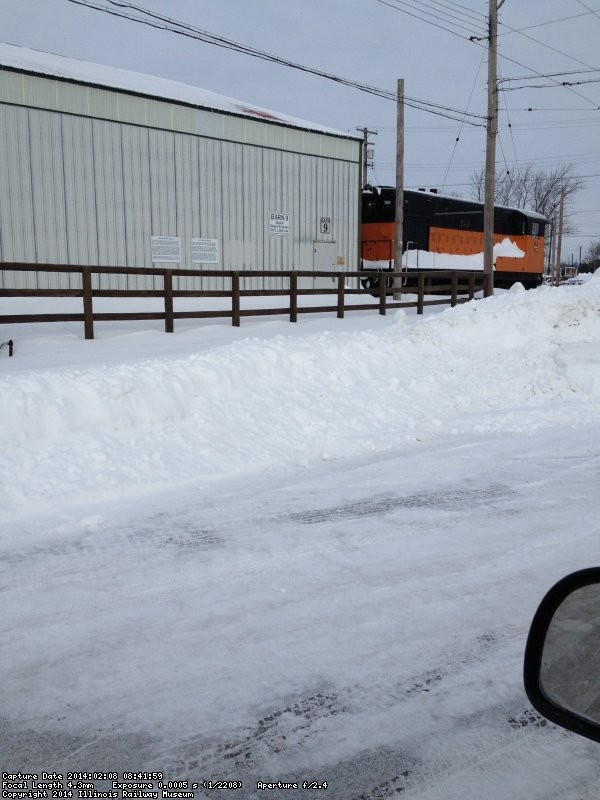 Taken 2/16/14 from the steam lead looking at the door leading into barn 9 from Mike McCraren.