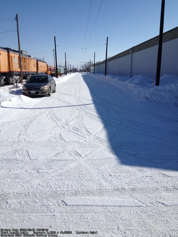Looking east on 2/16/14 towards Electric Park from Mike McCraren.