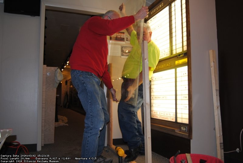 Jon Habegger and Mark Gellman appear to be dancing with plexiglass for the barrier
