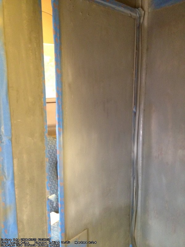 Primed room divider in Bedroom F in the Pacific Peak