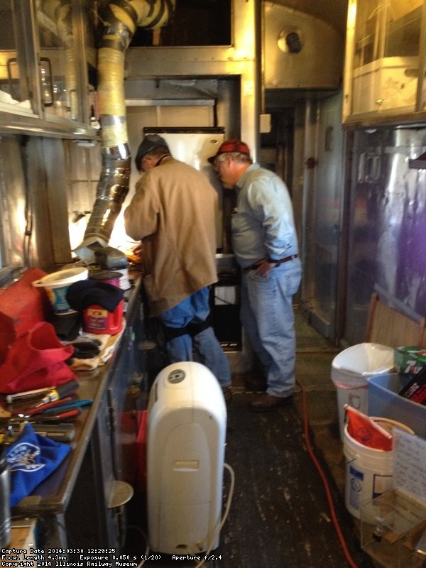 Ray Mormann and Michael Baksic working in the Birmingham kitchen