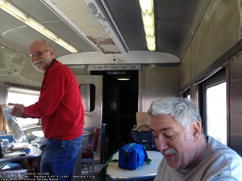 Jon Habegger and Mark Gellman at lunch in the Birmingham