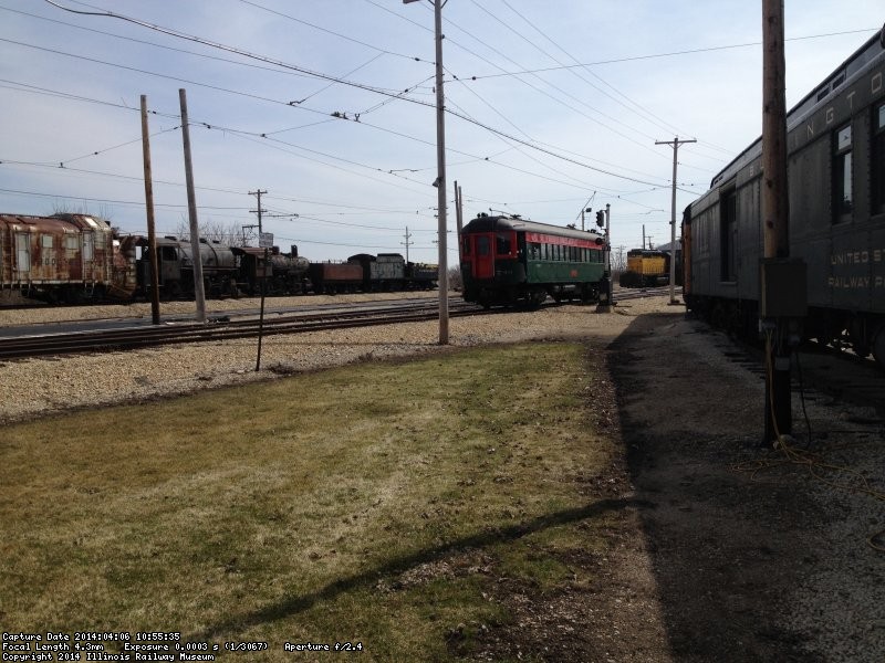 The first train of 2014 coming into station track 1