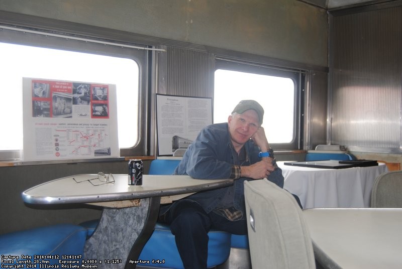 Ray Mormann at lunch in the Birmingham