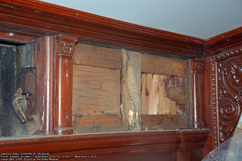 Ely clerestory detail with wood insert