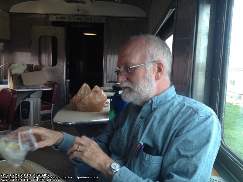 Jon Habegger at lunch in the Birmingham - image by Michael McCraren