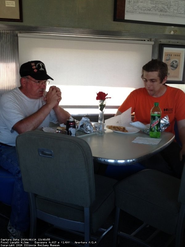 Kevin Kriebs and Mitch O'Brien at lunch - Photo by Michael McCraren