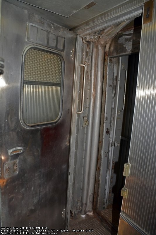 A door has been modified to fit the Birmingham vestibule on the kitchen end - Photo by Jon Habegger