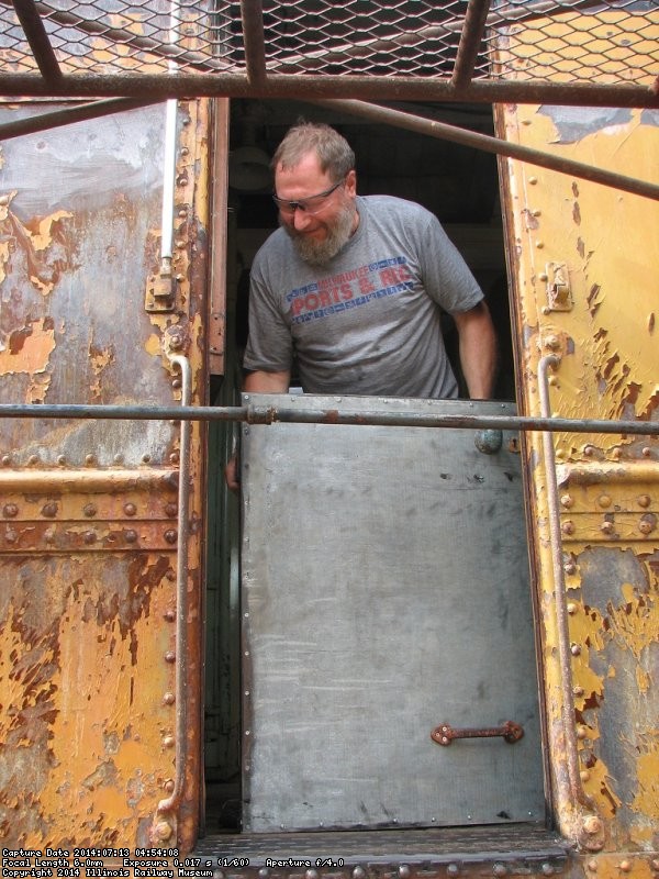 Door fully reassembled and reinstalled to be painted later - Photo by Pauline Trabert