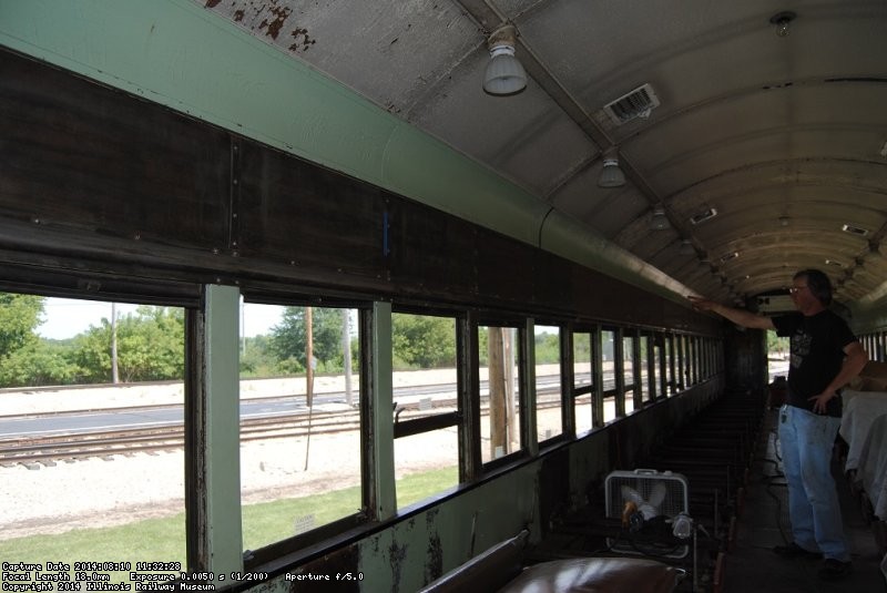 Mark Hoffmann points out work he has done on the 2602 - Photo by Shelly Vanderschaegen