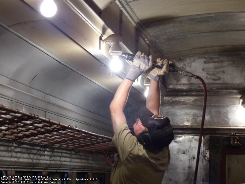 Brian P. is sending chips of paint flying off the walls of the car - Photo by Brian LaKemper