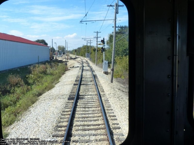 The Denver Zephyr comes around the diesel shop - Photo by Kevin Brown using Brian LaKemper's camera