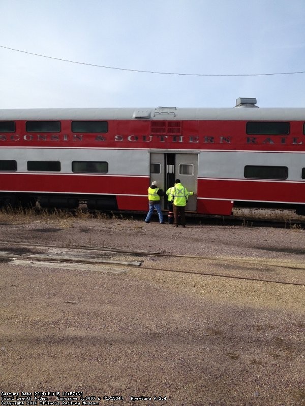 Getting into the cars in the middle of the Wisconsin &Southern Madison yard - Photo by Michael McCraren