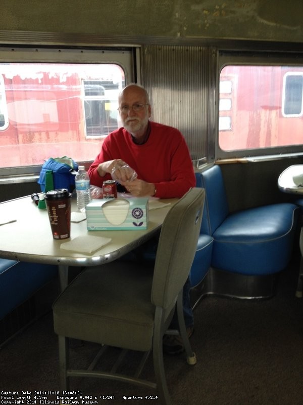 Jon Habegger at lunch - Photo by Michael McCraren 