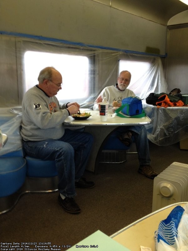 Kevin Kriebs and Jon Habegger at lunch - Photo by Michael McCraren