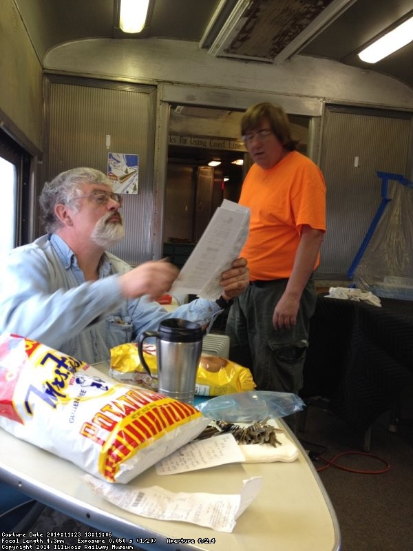 Michael Bakis and Mark Gellman at Sunday lunch - Photo by Michael McCraren