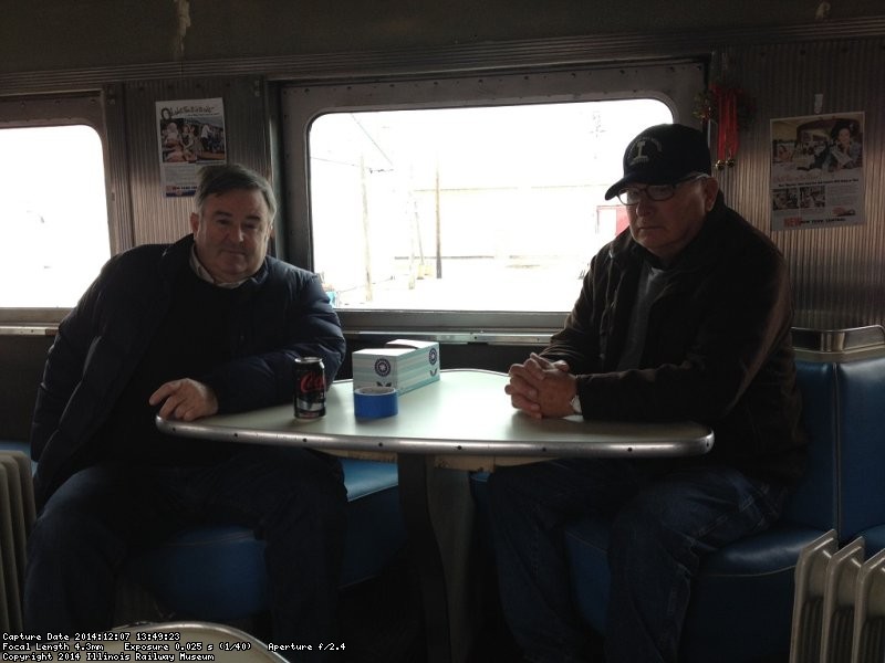 Jim Windmeier and guest Kevin Brown at lunch on Sunday - Photo by Michael McCraren