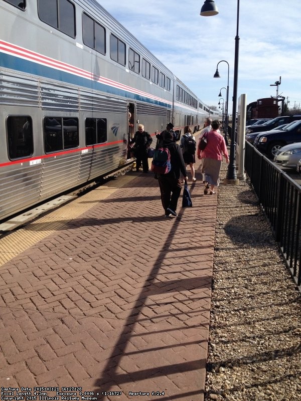 Passengers boarding the Southwest Chief - Photo courtesy of Michael McCraren