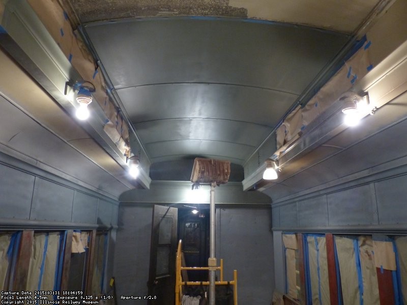 Close-up of primed ceiling in 556 - Photo by Brian LaKemper