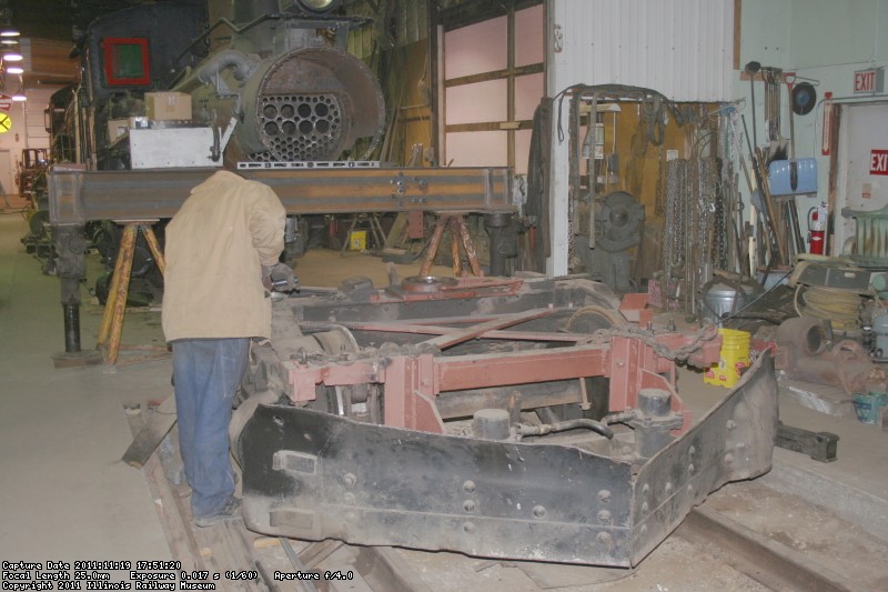 Front truck removed